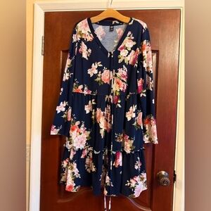 Floral Navy Dress